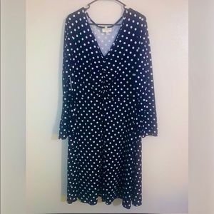 Polka Dot Long Sleeve Dress